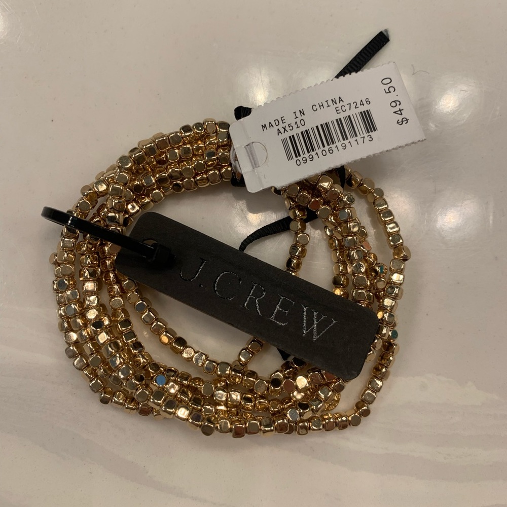 Beautiful stretchy gold bracelets from J. Crew